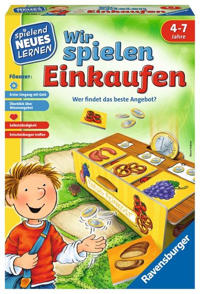 RAVENSBURGER Wir spielen Einkaufen, Sammelspiel, 2-4 Spieler, 4-7 Jahre  RAVENSBURGER Wir spielen Einkaufen, Sammelspiel, 2-4 Spieler, 4-7 Jahre