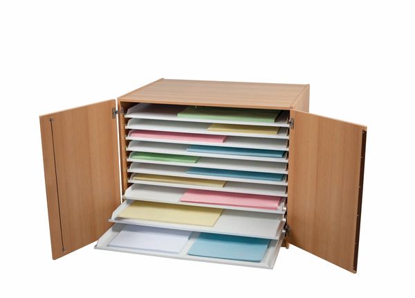 Briefcase, Colorful dividers, Document tray, Letter tray, Storage cabinet