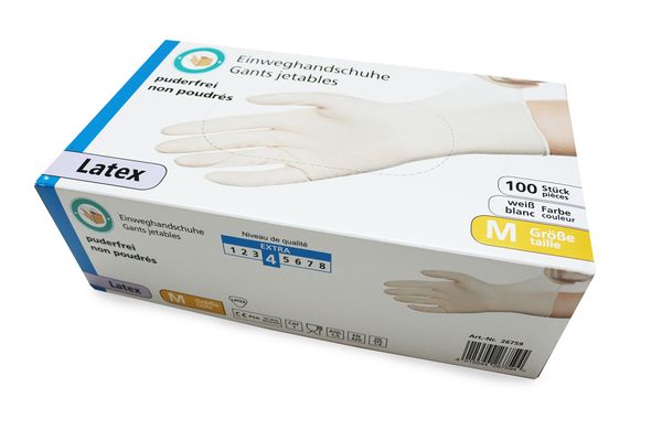 Latex-Handschuhe, Einweg-Handschuhe, Nitril?, weiße Handschuhe, pfleglich?