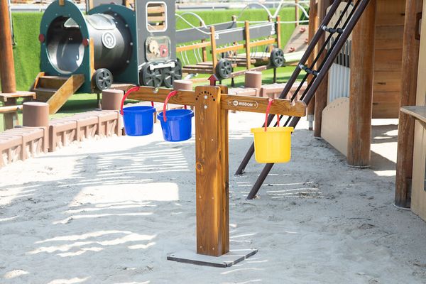 Schaukeln?, Spielgerät, Sandkasten, Gartenspiel, Blechsäule
