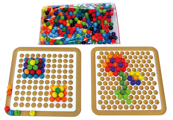 BAUSPIEL Perlenbrett-Set, 256-tlg.