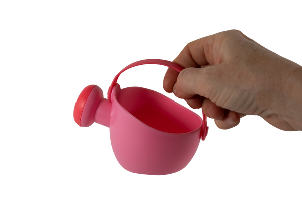 Kind, Becher, Rosa, Schaufel, Griff
