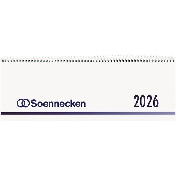 Tischkalender 2026, quer, 1 Woche/1 Seite