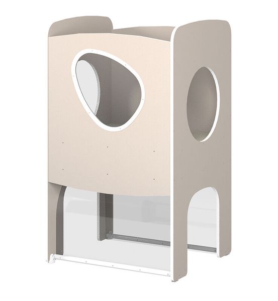 MATHOU Modulares Spielpodest mit Kletteraufstieg, Brücke & Rutsche, 3-teilig, ab 18 Monate