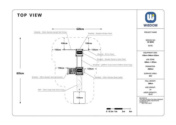 playground, treppenanlage, struktur, abmessungen, diagramm