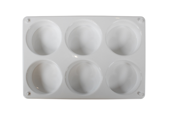 ELVIRAS 6er Tempera-Palette, unbefüllt, für 55 mm Blöcke