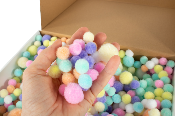 ELVIRAS Pompons Mix "pastel"
