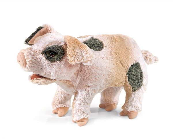 Plüschsau, Stofftier, Spielzeug-Schwein, Weiches Spielzeug, rosa-beige Mehrfarbig