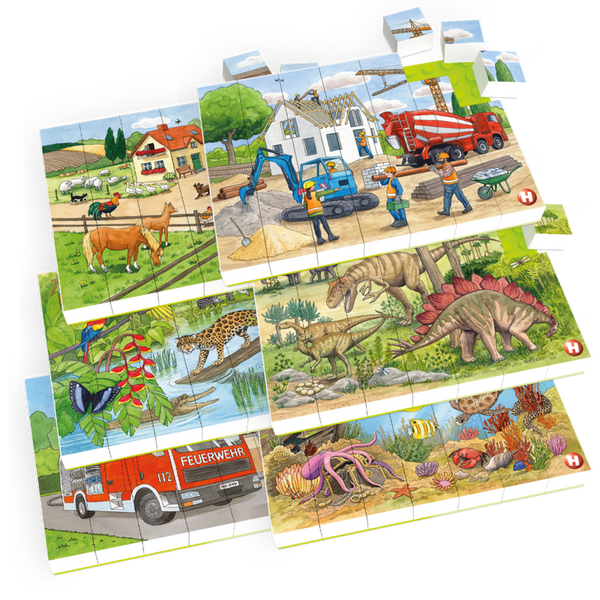 HUBELINO Puzzle Set (6 Stück, je 35-teilig)  HUBELINO Puzzle Set (6 Stück, je 35-teilig)