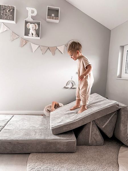 FUNZY Spielsofa, Cord, Sitzhöhe 21 cm, Farbe wählbar