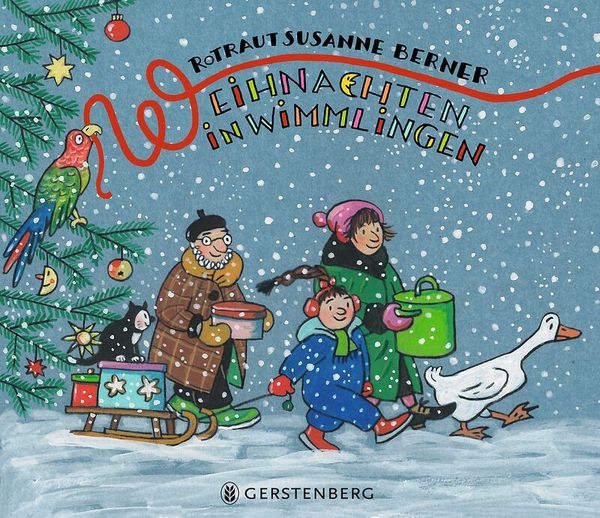 Winter, Schnee, Kinderbuch, Gänse, Schlitten