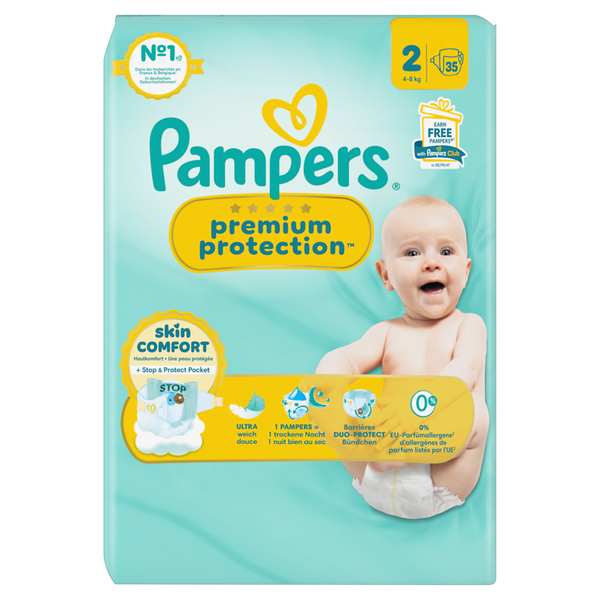 Windeln, Baby, Pampers, 2er-Pack, blaugrün