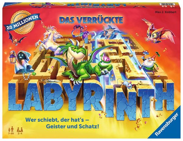 RAVENSBURGER Das verrückte Labyrinth, Konzentrationsspiel, 2-4 Spieler, 7-99 Jahre RAVENSBURGER Das verrückte Labyrinth, Konzentrationsspiel, 2-4 Spieler, 7-99 Jahre