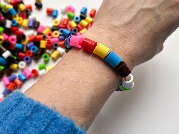 XL-Bügelperlen, 10 Farben, ca. 900 Stück