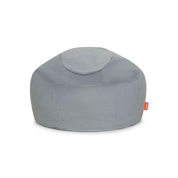 Sitzsack, Pouf, Kissen, Stoffbezug, Grau