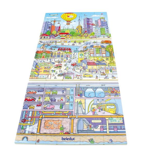 Bodenpuzzle Stadtleben, 45 Teile, ab 3 Jahre