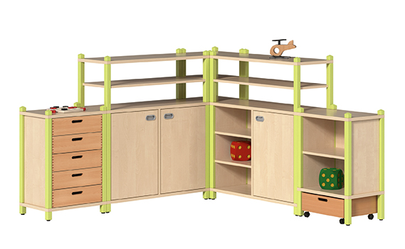 Werkbank, Küche-/Werkstattanlage, Holz, Regale, Kasten