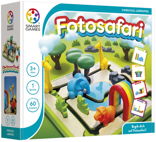 Spielzeug, Lernspiel, Fotosafari, Puzzle, Tierfiguren