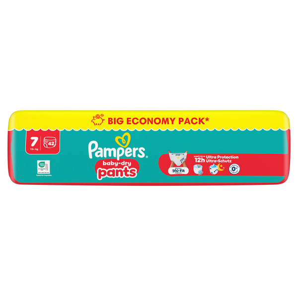 PAMPERS Baby Dry Pants Gr. 7, Extra Large 15+ kg, (verschiedene Verpackungsgrößen)