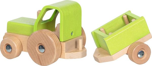 Holzspielzeug, Kinderwagen, Wagen, Holzauto, Puppenanhänger