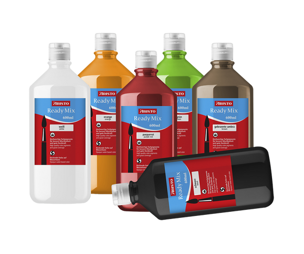 Ready Mix, Farbe Mischung, Leuchtende Farben, Kunststoffflasche, 600 ml