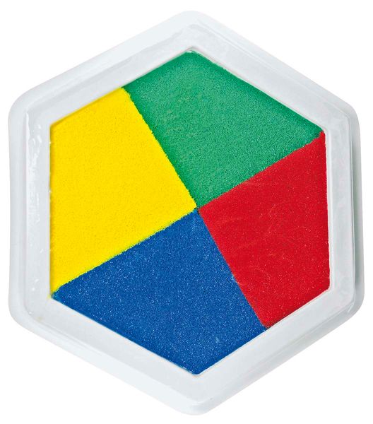 Riesenstempelkissen, Multicolor, 4 farbig
