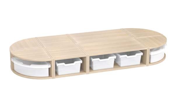 MATHOU Große Sitzbankinsel, Kombination mit 10 Boxen