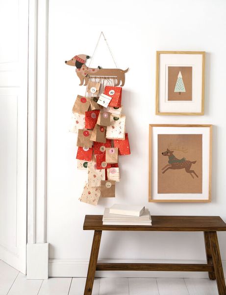FOLIA Adventskalender Dackel, 54 Teile (SONDERANGEBOT)