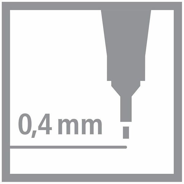 STABILO Fineliner Point88 im 10er Click-Set, zum Aufstellen, 10 Farben