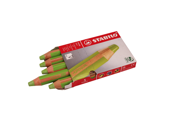 STABILO Woody 3in1 Malstifte, 5 Stück, Farbe wählbar