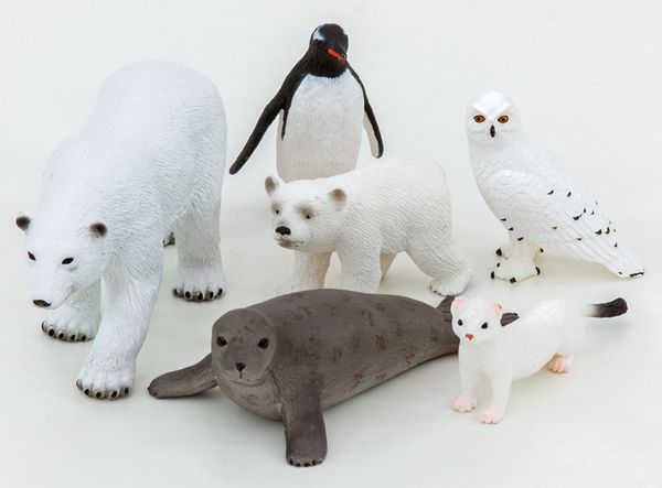 Polarbear, Pinguin, Eisbär, Tierfigur, Spielzeugtiere