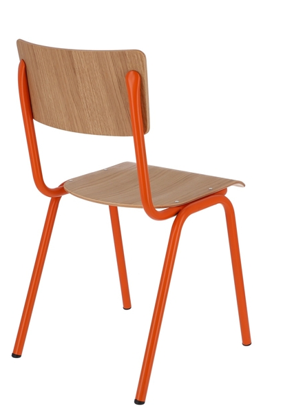 Zero Stuhl mit Holz-Sitz, 2er-Set, Varianten wählbar