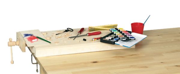 Tragbare Arbeitsplatte mit Einspannhalterung Tragbare Arbeitsplatte mit Einspannhalterung