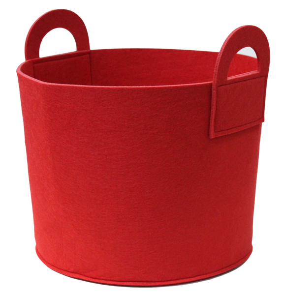 Filzkorb rund, rot, Ø 39 x 30 cm Filzkorb rund, rot, Ø 39 x 30 cm