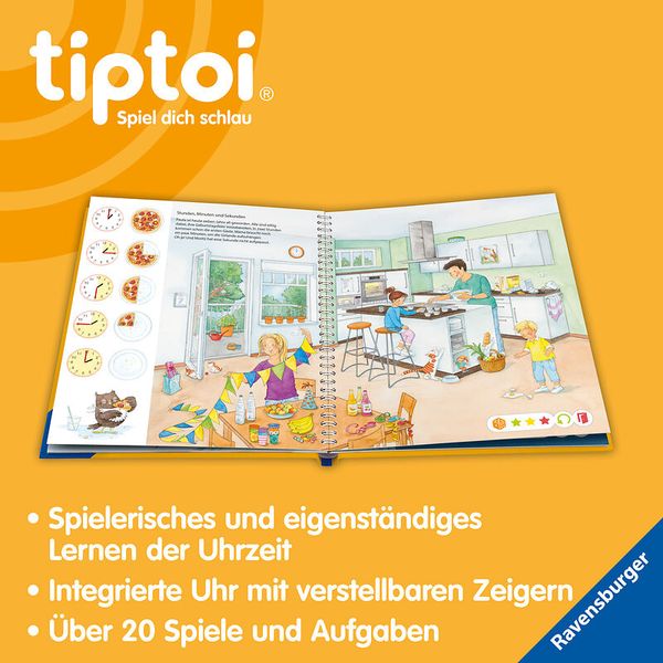 RAVENSBURGER tiptoi® Meine Lern-Spiel-Welt: Uhr und Zeit, ab 4 Jahre RAVENSBURGER tiptoi® Meine Lern-Spiel-Welt: Uhr und Zeit, ab 4 Jahre