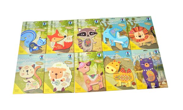 Kreuzstich-Bastelset, ca. 21 x 18 cm, Motiv wählbar Kreuzstich-Bastelset, ca. 21 x 18 cm, Motiv wählbar