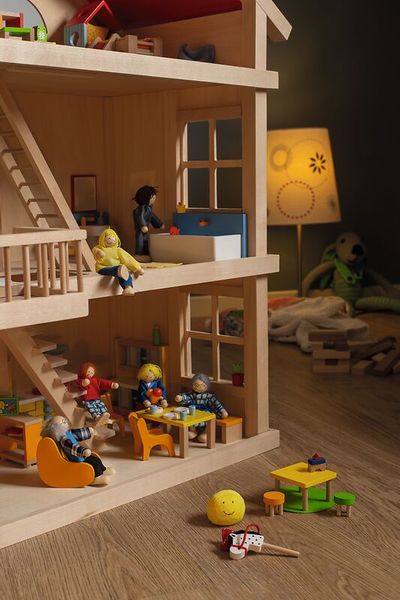 GOKI Biegepuppen City Familie, 6 Figuren