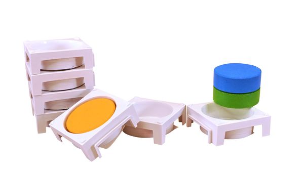 Tempera-Palette Quadrat für 55 mm Blöcke, einzeln