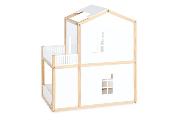 Kinderhaus, Puppenhaus, Holz, Weiß, Fenster
