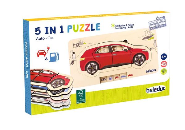 Lagenpuzzle Auto, 33 Teile, ab 4 Jahre