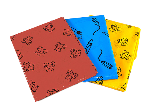 pocket tissue, tissue paper, colored tissue, patterned tissue, multicolor folds