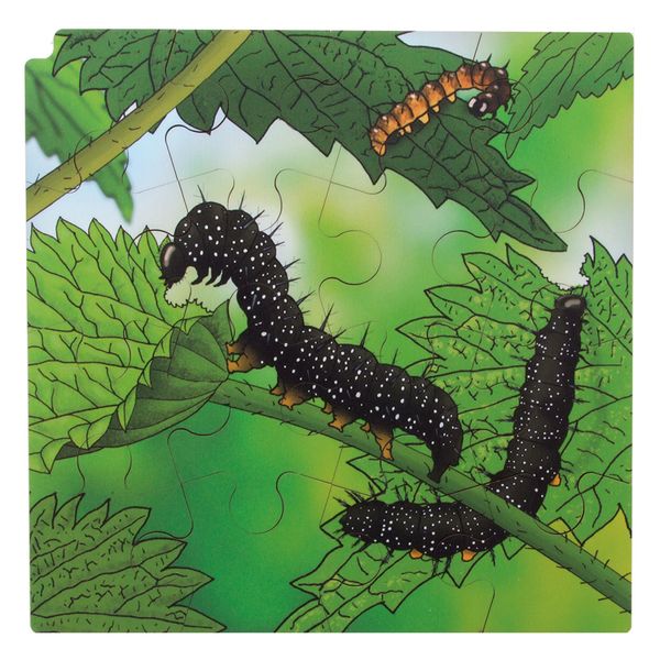 ROLF EDUCATION Circle of life Puzzle, Schmetterling, Holz, 86 Teile, ab 3 Jahre