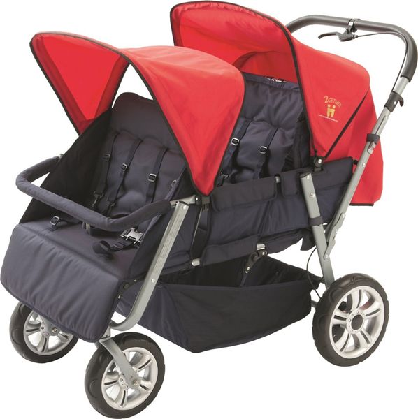 Krippenwagen Helena, 4-Sitzer, rot Krippenwagen Helena, 4-Sitzer, rot