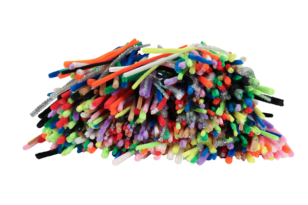 FOLIA Chenille Mix, Ø 4-8 mm, 700 Stück, 30 cm lang