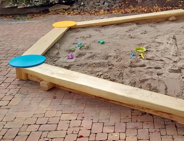 Sandkasten, Holz, Kinderspielplatz, Spielplatz, Spielsand