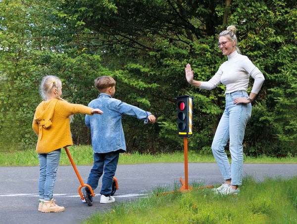 spielplatz, ampel, fußgänger, leiterplatte, unterweisung
