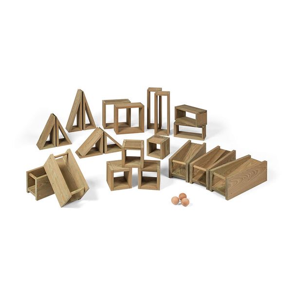 holzspielzeug, bausteine, dimensionales-bau-set, holzklötze, kleine-bälle