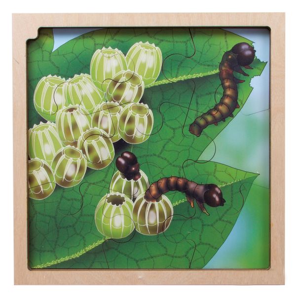 Circle of life Puzzle, Schmetterling, Holz, 86 Teile, ab 3 Jahre Circle of life Puzzle, Schmetterling, Holz, 86 Teile, ab 3 Jahre