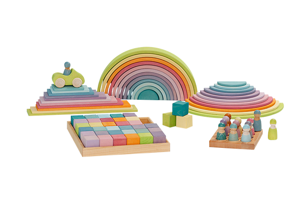 GRIMM`S Grundset – 12er Pastellfarbigkeit, ab 1 Jahr, 85 Teile