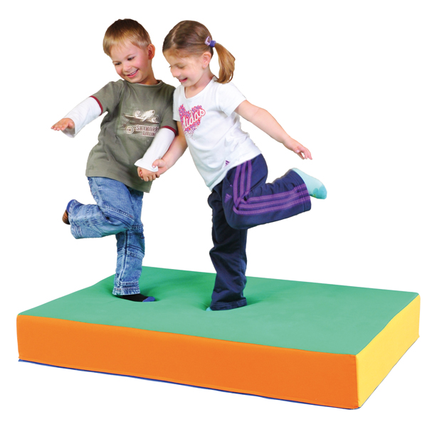 Kinder, Sprungfläche, Matte, Kissen?